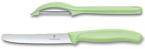 Комплект белачка и нож Victorinox Swiss Classic Trend Colors, неръждаема стомана, светлозелен