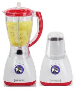 Блендер Royalty Line RL-SM-400P.2L, 500W, 1.5 л, 2 скорости + Pulse, трошене на лед, червен/бял