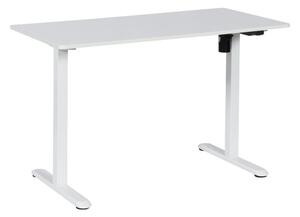Компютърно бюро Carmen CR-111, ПДЧ, 120 х 60 cm, до 50 кг. натоварване, електрическо управление на височина, бяло