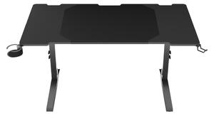 Гейминг бюро Genesis Holm Modular RGB 140, поставка за слушалки и напитка, отвор за кабели, RGB подсветка, черно