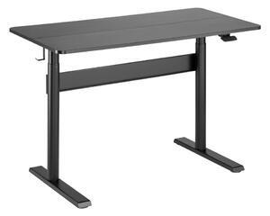 Компютърно бюро RFG Adler 2.6 (G04-22D-BS/BLACK), до 15кг. максимално натоварване, регулируема височина, поставка за слушалки, черно