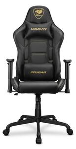 Геймърски стол Cougar Armor Elite Royal, до 120 kg, Class 4 газов амортисьор, 2D регулируеми подлакътници, PVC кожа, черен