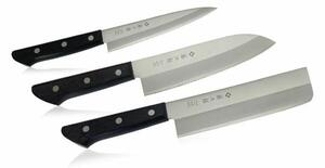 Комплект ножове Tojiro Basic TBS-300, 3 части, VG-10 стомана, черен