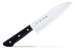 Кухненски нож Tojiro Basic Santoku, 17 см, неръждаема стомана, 3-пластово острие, черен