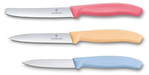 Комплект ножове Victorinox Swiss Classic Trend Colors, 3 броя, неръждаема стомана, различни цветове