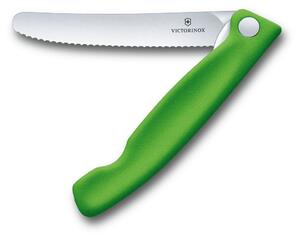 Кухненски нож Victorinox Swiss Classic, 11 см, неръждаема стомана, сгъваем, зелен