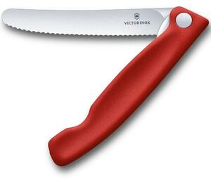 Кухненски нож Victorinox Swiss Classic, сгъваем, неръждаема стомана, 11 см, червен