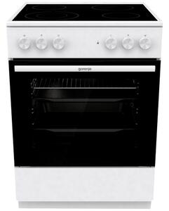 Готварска печка Gorenje GEC6A41WC, електрическа, клас A, 4 нагревателни зони, 71 л. капацитет на фурната, бяла