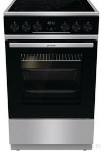 Готварска печка Gorenje GEC5C61XPA, електрическа, клас A, 4 нагревателни зони, 70 л. капацитет на фурната, инокс