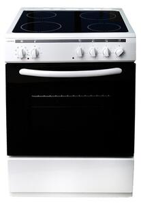 Готварска печка Crown 60C3MA, 4 нагревателни зони, 56 л. вместимост на фурната, 8 функции на фурната, бяла