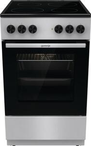 Готварска печка Gorenje GEC5A61SG, електрическа, клас A, 4 нагревателни зони, 70 л. капацитет на фурната, сива