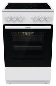 Готварска печка Gorenje GEC5A61WG, електрическа, клас A, 4 нагревателни зони, 70 л. капацитет на фурната, бяла