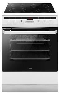 Готварска печка Amica 6018CE3.332EHTAQW, електрическа, клас A, 4 нагревателни зони, 62 л. капацитет на фурната, бяла