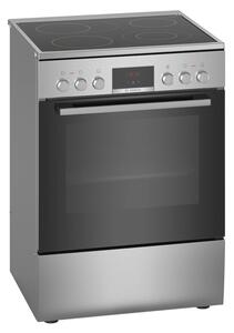 Готварска печка Bosch HKR39C250, 4 нагревателни зони, 66 л. обем на фурната, EcoClean покритие, LED-Display, 7 начина на нагряване, инокс