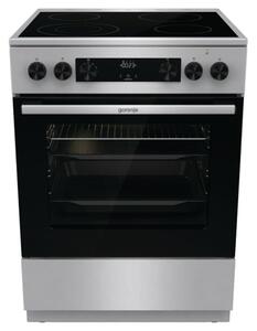 Готварска печка Gorenje GECS6C70XC, електрическа, клас A, 4 нагревателни зони, 71 л. капацитет на фурната, 11 функции, MultiAir технология, инокс