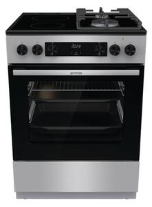 Готварска печка Gorenje GKC6C60XT, 71л. обем, 4 нагревателни зони, функция AirFry, FrozenBake, AquaClean, инокс