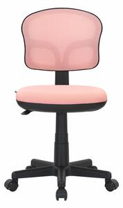 Детски стол RFG Honey Black, до 100кг, меш, полипропиленова база, газов механизъм за регулиране на височината, розов