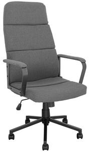 Директорски стол OKOffice Napoli, до 130кг. дамаска, метална база, Tilt механизъм, сив