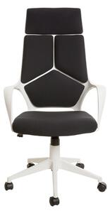 Директорски стол Force White, дамаска, черен