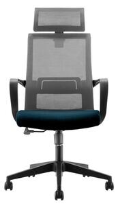 Директорски стол RFG Smart HB, дамаска и меш, сив