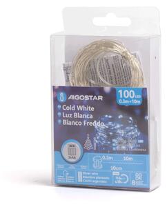 Aigostar - LED външна гирлянда 100xLED/8 режима 10,3m IP44 студено бяло