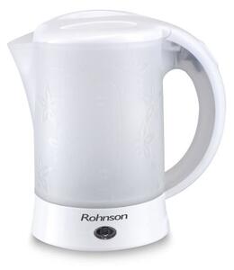 Електрическа кана Rohnson R 7105, 0.6 литър, 600W, автоматично изключване, с комплекта чашки и лъжички, бяла