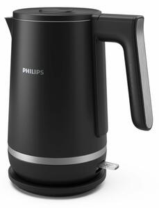 Електрическа кана Philips HD9395/90, вместимост 1.7 литра, неръждаема стомана, двойна стена, 2200W, черна
