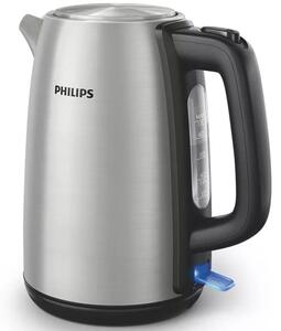 Електрическа кана Philips HD9351/90, вместимост 1.7 литра, 2200W, скрит нагревател, сребриста
