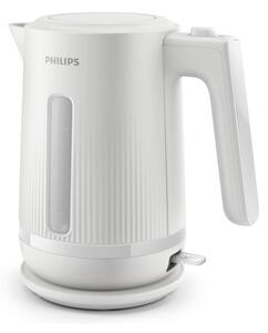 Електрическа кана Philips HD9411/00, вместимост 1.7 литра, с филтър, нагревател от неръждаема стомана, 1850W, бяла