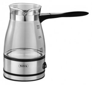 Електрическо джезве Rosberg R51165C, 600W, вместимост 0.5 l, стъклено, сиво