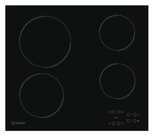Керамичен плот за вграждане Indesit RI 161 C, 4 Нагряващи котлони, сензорно управление, черен