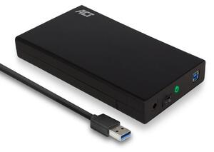Кутия 3.5" (8.89 cm), ACT AC1405, за HDD, SATA3, USB 3.1 Gen1, черна