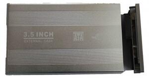 Кутия 3.5"(8.89cm), USB 2.0 to SATA, алуминий