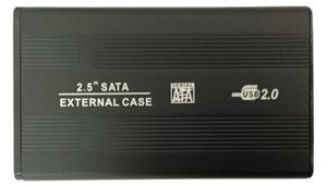 Кутия 2.5" (6.35 cm) за 2.5" (6.35 cm) HDD, SATA, USB 2.0, черна