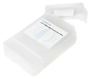 Кутия 2.5" (6.35 cm) LogiLink Protection Box, за 2 2.5" хард диска, бял