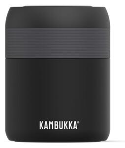 Кутия за храна Kambukka Bora, 600 мл, винтов капак, неръждаема стомана, черна