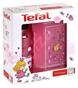Кутия за съхранение Tefal Kids Set Tritan Princess, със бутилка 0.4L, с капак, пластмаса, принцеса