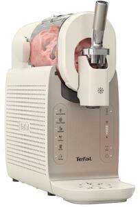 Машина за сладолед 16в1 Tefal Freezi IG803AE0, 200W, 1.4 л, 5 Автоматични програми, Тиха работа, Без предварително замразяване, Бял/сребрист