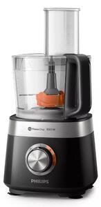 Кухненски робот Philips HR7530, 850W, 2 скорости, 2.1 л. капацитет, система за съхранение на кабела, Технология PowerChop, 31 функции, черен