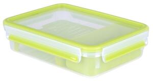 Кутия за храна Tefal K3100312, 1.2л., решетъчна вложка, зелена