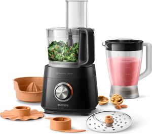 Кухненски робот Philips HR7510/00, 800W, 1.5 л. капацитет, технология PowerChop, черен