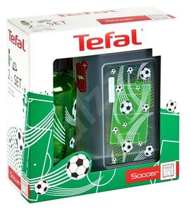 Кутия за съхранение Tefal Kids Set Tritan Soccer, със бутилка 0.4L, с капак, пластмаса, фубтолна