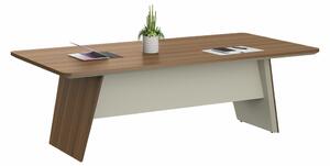 Заседателна маса RFG Elmaz (DG15-C0124), 2400 x 1200 x 760 mm, ПДЧ плот, меламиново покритие, дъб