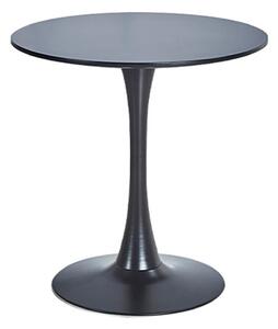 Холна маса RFG Vassy Black, 1200 x 1200 x 740 mm, МДФ плот, праховобоядисана метална основа, черна