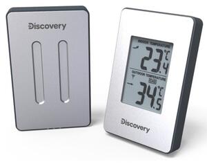 Електронна метеостанция Discovery Report W30, монохромен LCD дисплей, термометър, включен 1бр. сензор, бяла