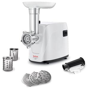 Месомелачка Tefal NE114130, 1.9 кг. капацитет, решетки от неръждаема стомана, 1600W, бяла