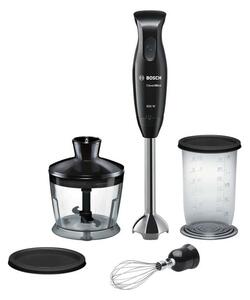 Пасатор Bosch MSM2650B, 600 W, 1 степен на работа, 3 функции, QuattroBlade от неръждаема стомана, черен