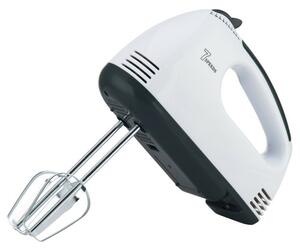 Миксер Rosberg R51110G, 200W, 7 скорости, хромирани бъркалки, бял/черен