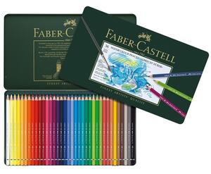 Цветни моливи Faber-Castell Albrecht Durer, различни цветове, 36 бр., метална кутия