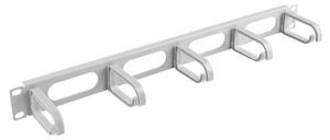 Кабелен органайзер Lanberg AK-1205-S, 19", 1U, сив